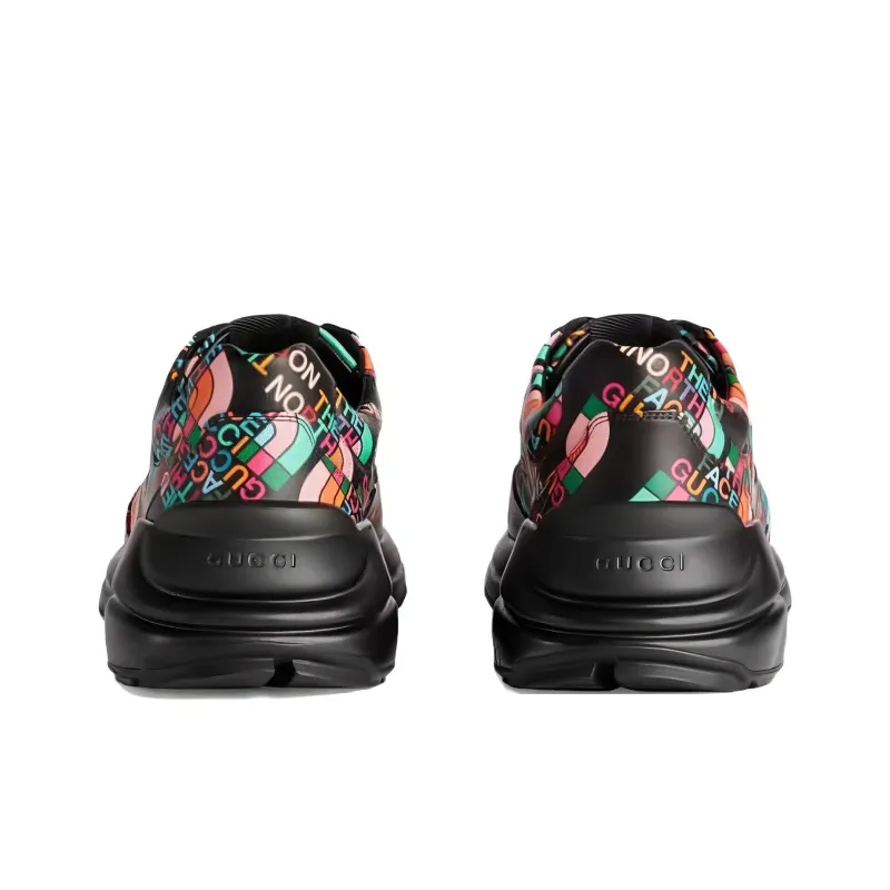 GUCCI The North Face X GUCCI Rhyton 'Allover Logo Black Multi Color'-3