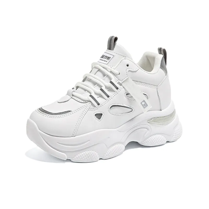 Budding Bear Slip Resistant, Abrasion Resistant, Lightweight, Height Increasing Low Top Chunky Sneakers Women's-19