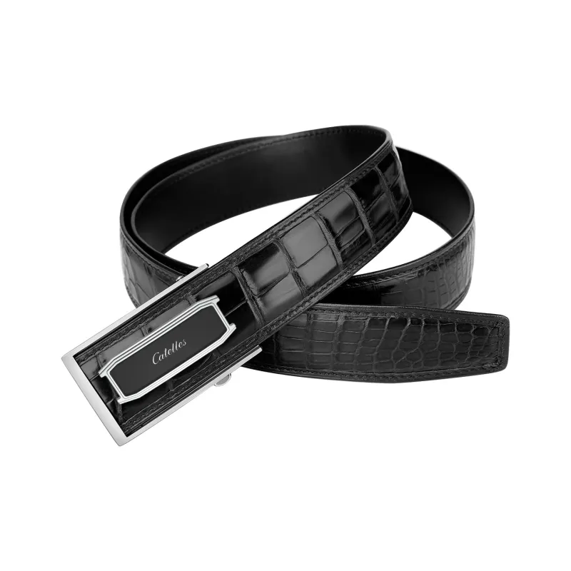 CATELLES Premium Crocodile Leather Leather Belts Men's Width  3.5cm/3.8cm-3