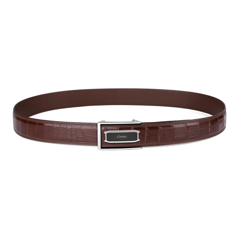 CATELLES Premium Crocodile Leather Leather Belts Men's Width  3.5cm/3.8cm-25