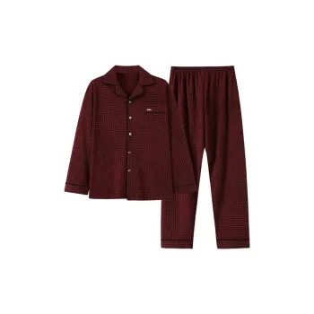 MADALLO Pajama Set Men's Deep Red