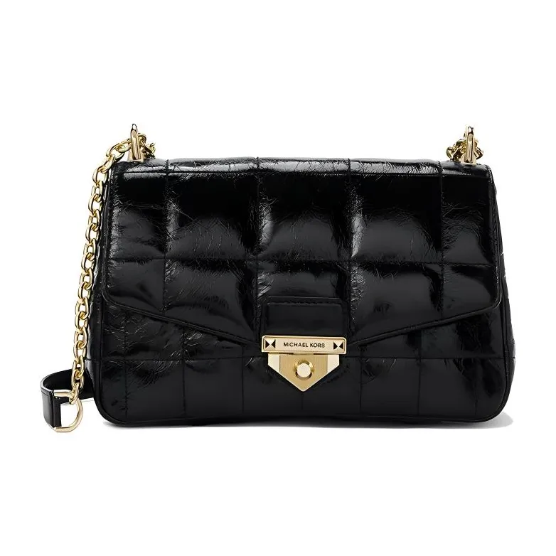 MICHAEL KORS MICHAEL KORS Handbag Collection Soho Leather Crossbody Bag, Shoulder Bag Tubas Women's Black-0