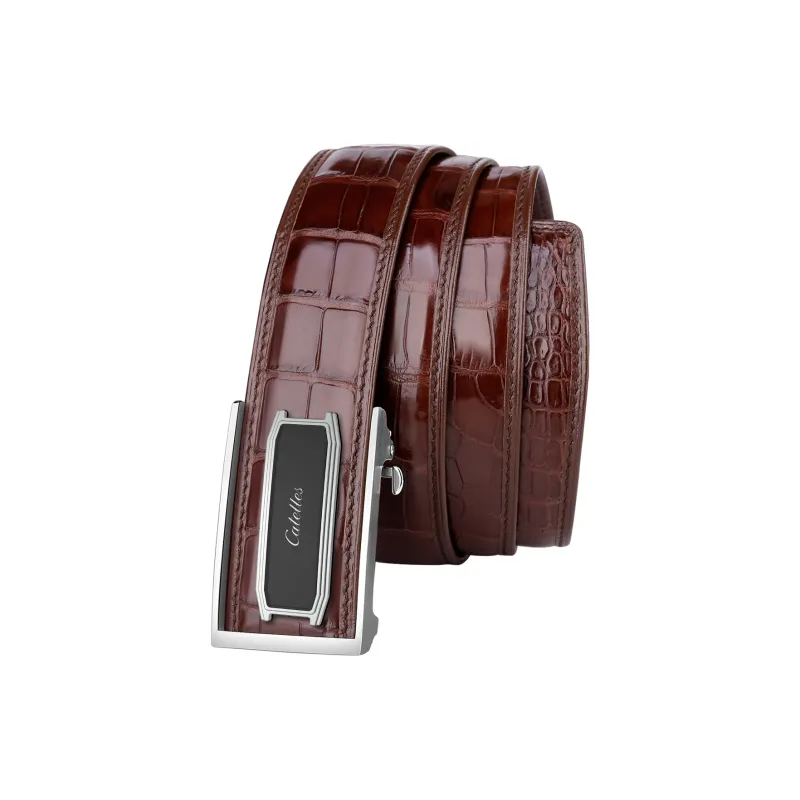 CATELLES Premium Crocodile Leather Leather Belts Men's Width  3.5cm/3.8cm-22