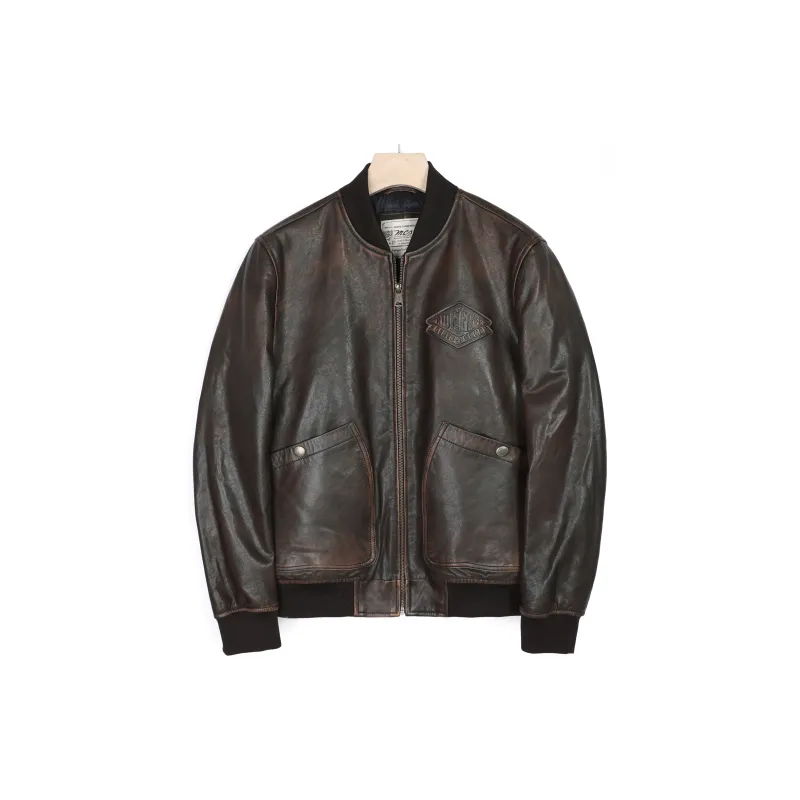 MCS Leather Jackets Men Black-1