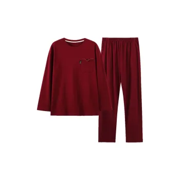 MADALLO Pajama Set Men's Deep Red