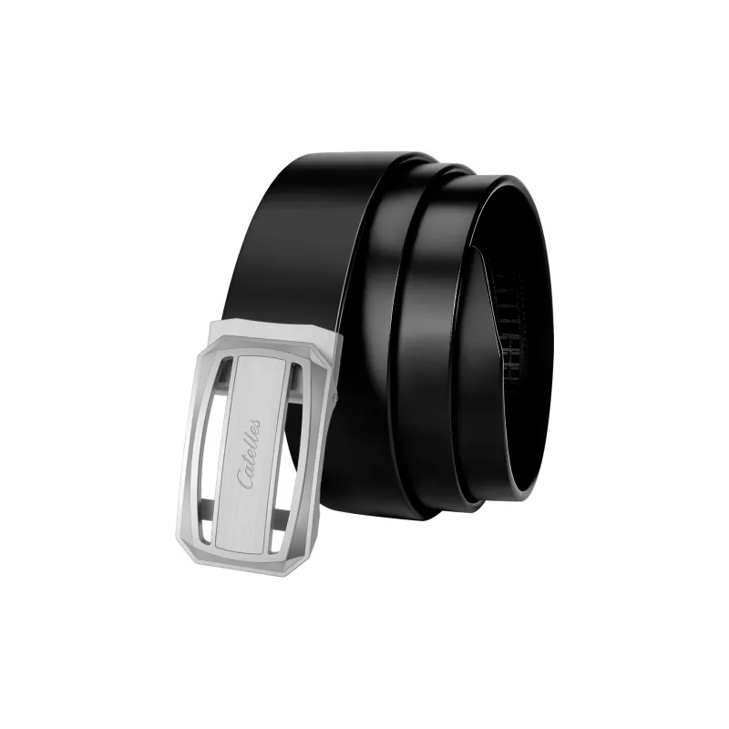 CATELLES Unlined Top Grain Cow Leather Leather Belts Men's Width  3.8cm-7