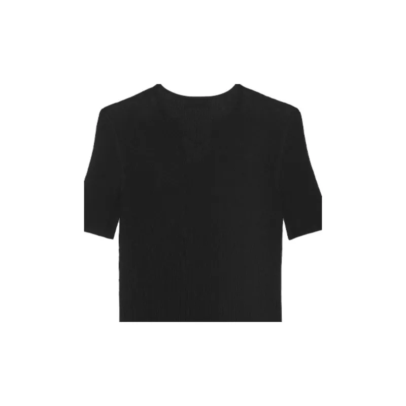 SAINT LAURENT T Shirts Women's Black-4
