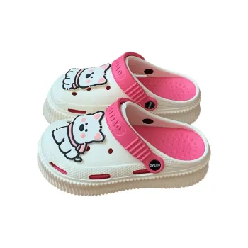 SHIGUDE Slippers Women's, White Rose Red