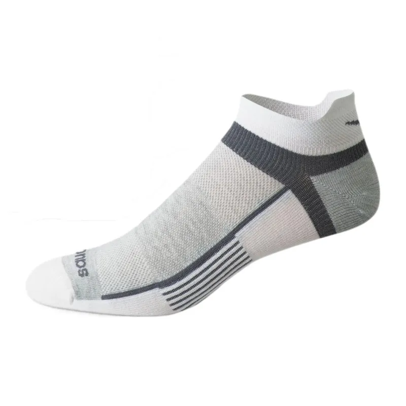 Saucony Inferno Liteweight Ankle Socks Unisex 3 Pack White-0