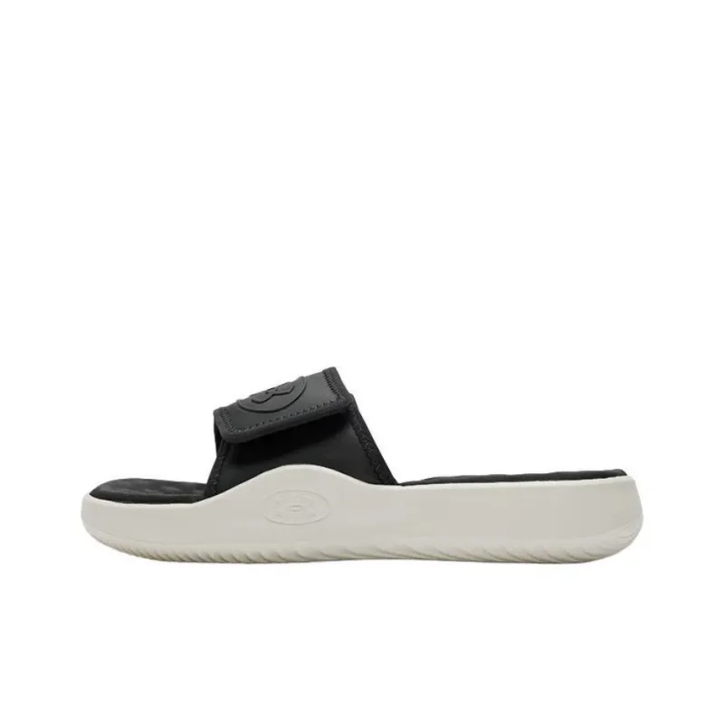 Under Armour Ignite Pro 8 Slip Resistant Slide Slippers Women's Black White-0