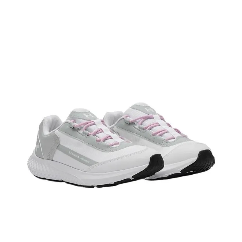 Under Armour Anti Slip Wear Resistant Low Top Casual Shoes Women's White Gray-2