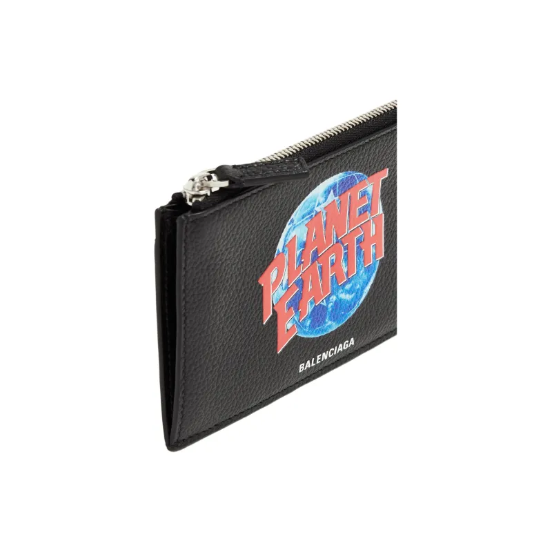 Balenciaga Planet Earth Printed Long Cardholder-2