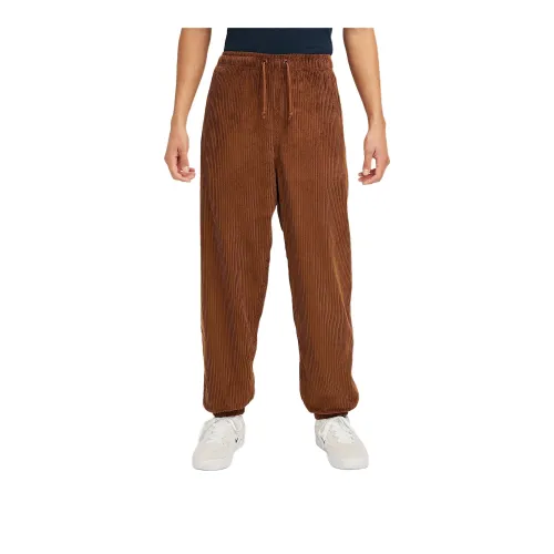 Nike SB Pants De Skateboarding De Pana Elásticos Knitted Sports Pants Men's Light English Tan/Military Marine Blue
