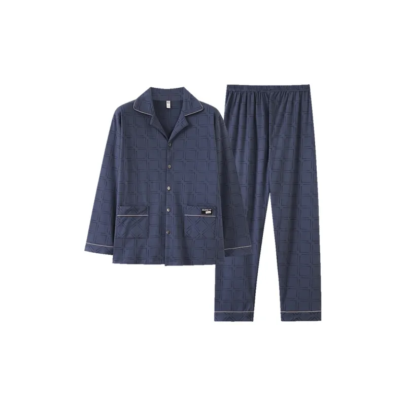 MADALLO Pajama Set Men's Dark Blue-0