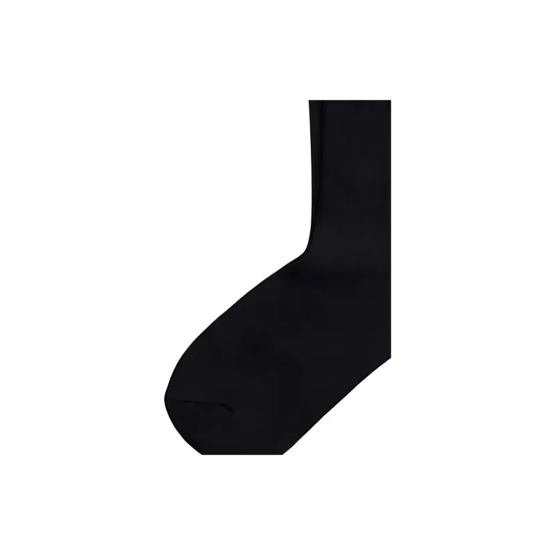 Polo Ralph Lauren Embroidered Pony Crew Socks Mid-Calf Socks Women's 1 Pack Black-1