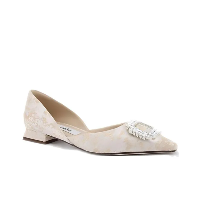 Staccato Cubic Sugar Glaze Casual Single Shoes Women's Apricot-1
