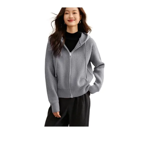 Mo Han Yi Mei Knitwear Women's Medium Gray