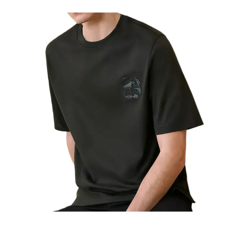 HERMES T Shirts Men Khaki-2