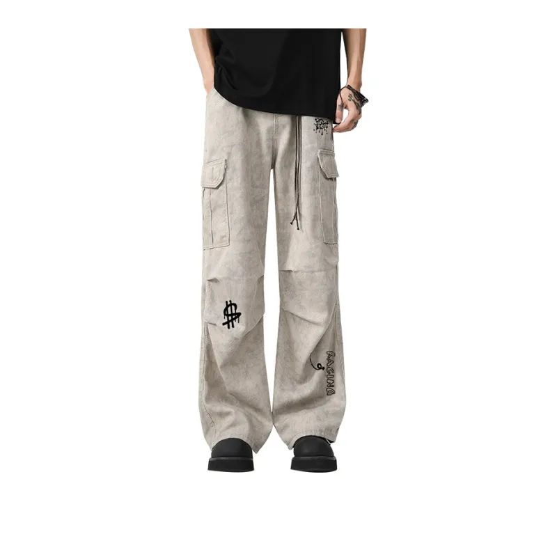 Qnxeey Casual Pants Unisex-6