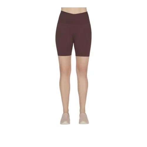 Skechers GO SCULPT 6 Inch Bike Short Sports Shorts Women's Brown
