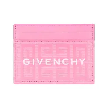 Givenchy 4G Cow Leather Detail Card Holder Card Holder Women's Bright Pink