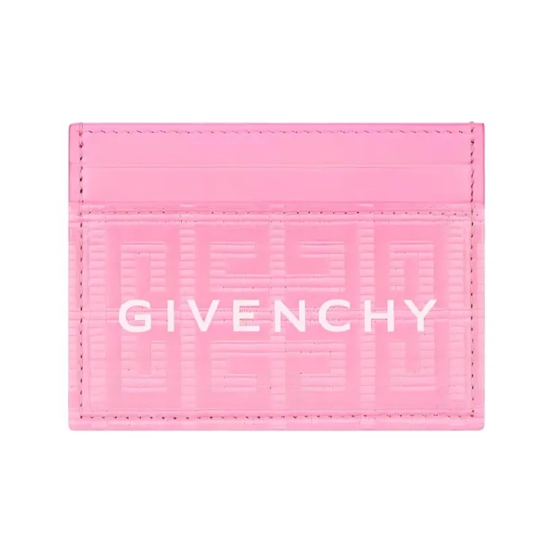 Givenchy 4G Cow Leather Detail Card Holder Card Holder Women's Bright Pink-0