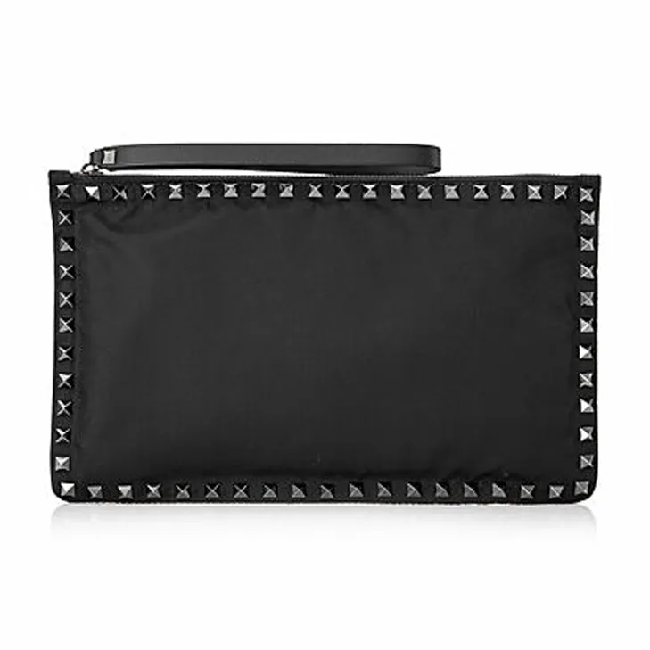 Valentino Nylon Clutch Men's Black-1