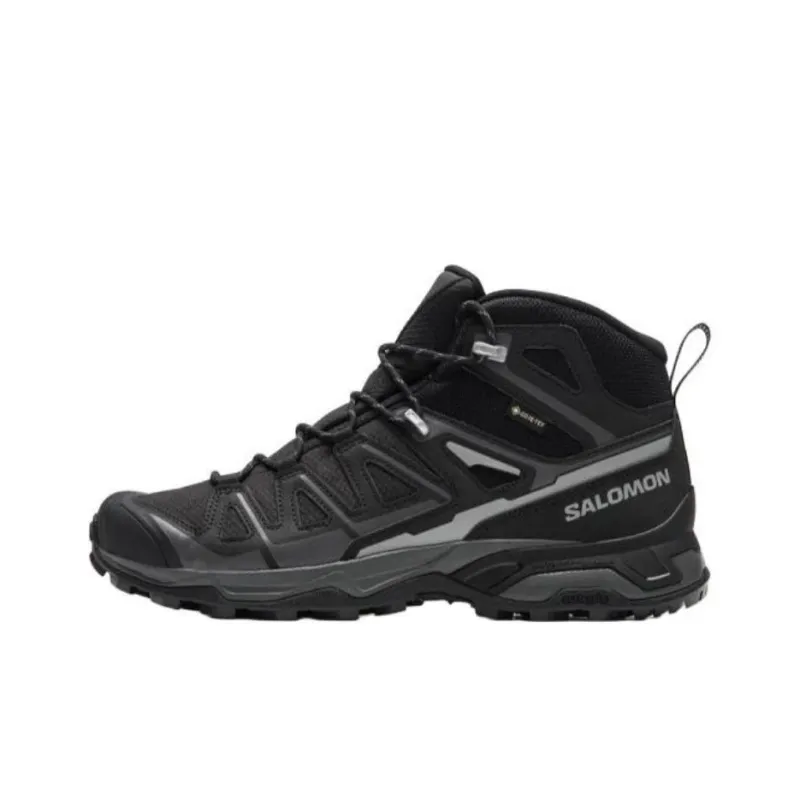 SALOMON X Ultra Pioneer 2 Anti Slip Wear Resistant Mid Top Trekking Shoes Men's Black-0