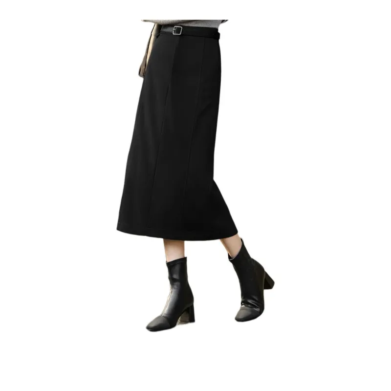 XWI Casual Long Skirt Women's Black-1