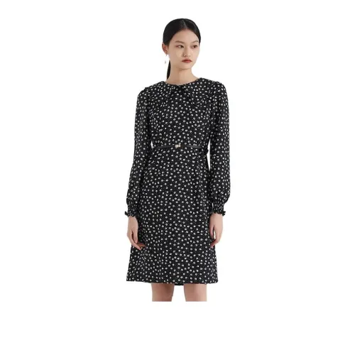 TKY SHOP Long Sleeved Dress Women's Multicolor