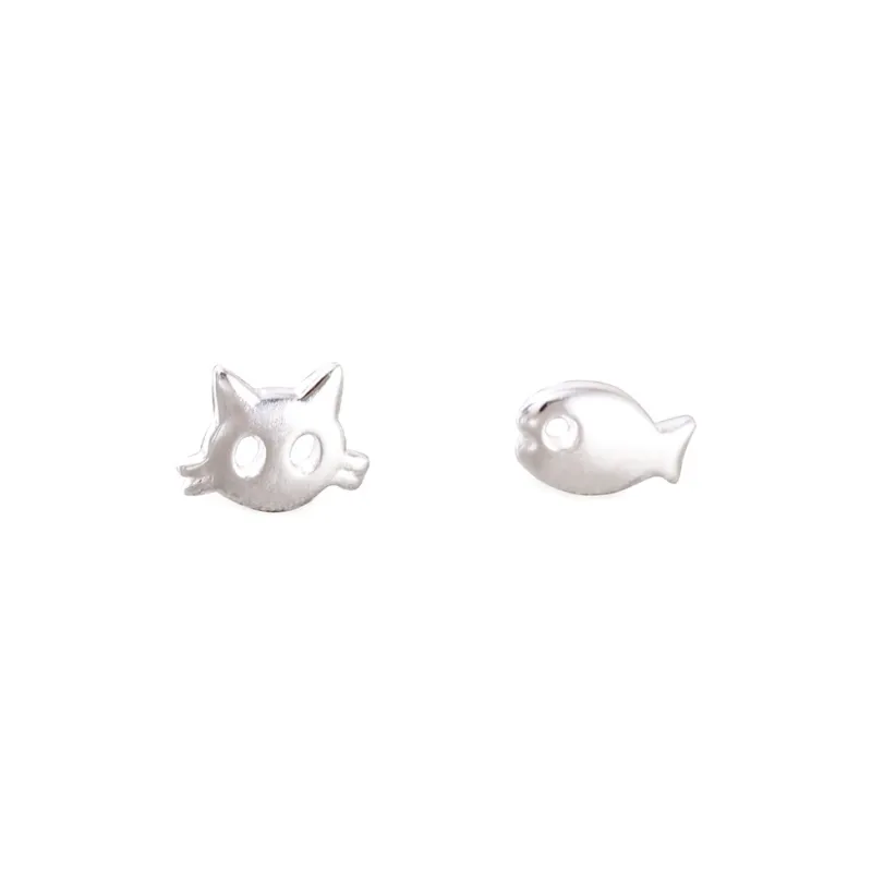 Asia Star 999 Fine Silver Stud Earrings Women's-0