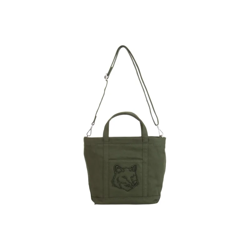 Maison Kitsune Fox Head Small Tote Bag-1