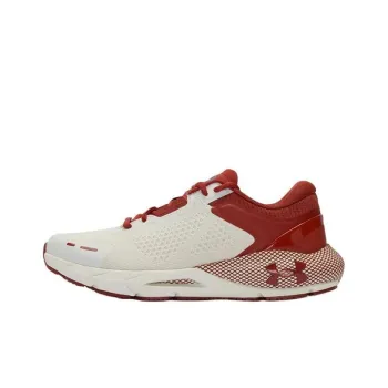 Under Armour HOVR Phantom Anti Slip Wear Resistant Low Top Casual Running Shoes Women's White Red