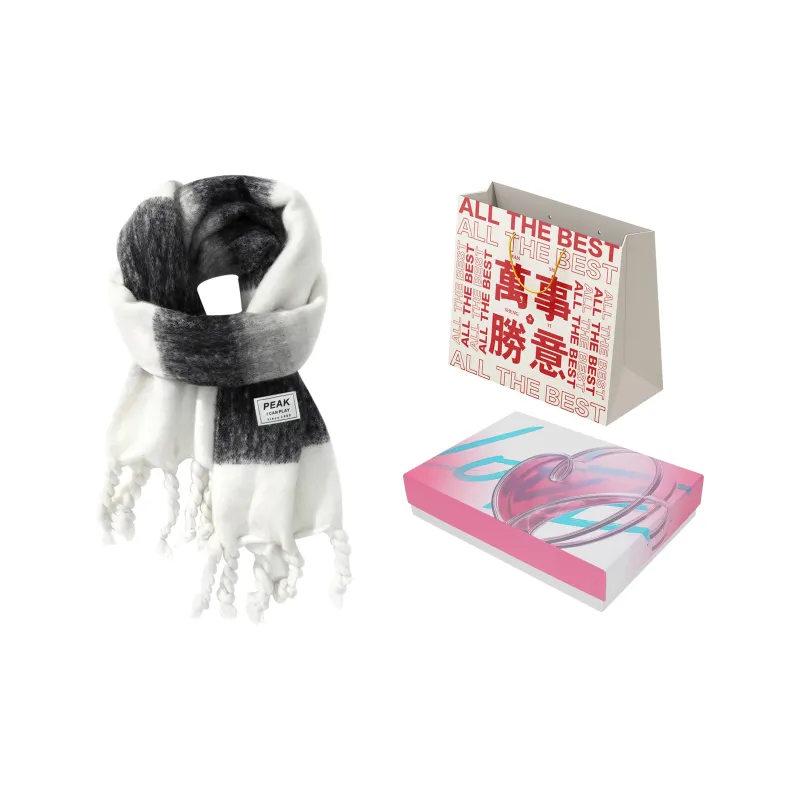 PEAK RIGHT Series Polyester Knit Scarves Unisex-13