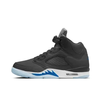 DJ Khaled x Jordan Air Jordan 5 Anti Slip Wear Resistant Mid Top Vintage Basketball Shoes Unisex Black
