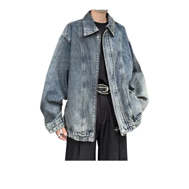M MAICCO Fashion Versatile Jackets & Coats Unisex Blue Single Item-2