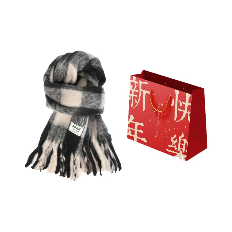 PEAK RIGHT Series Polyester Knit Scarves Unisex-15