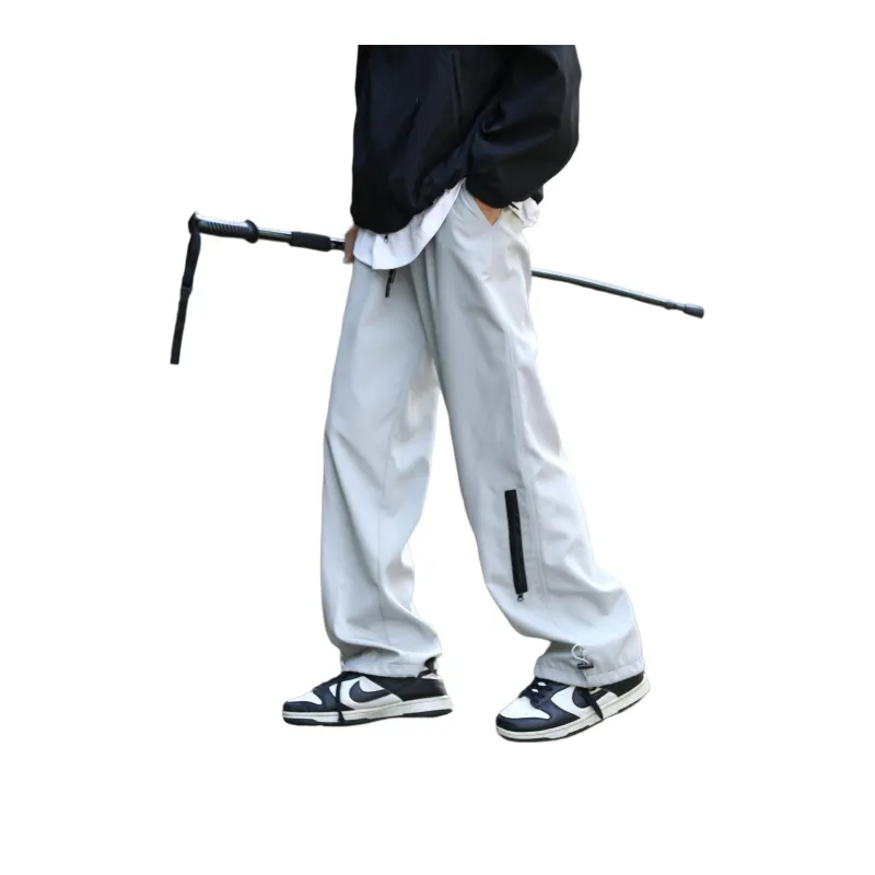 PAINT STAIN Casual Pants Unisex Black-20