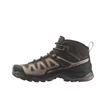 SALOMON X Ultra Pioneer Anti Slip Wear Resistant Mid Top Trekking Shoes Women's Coffee Brown