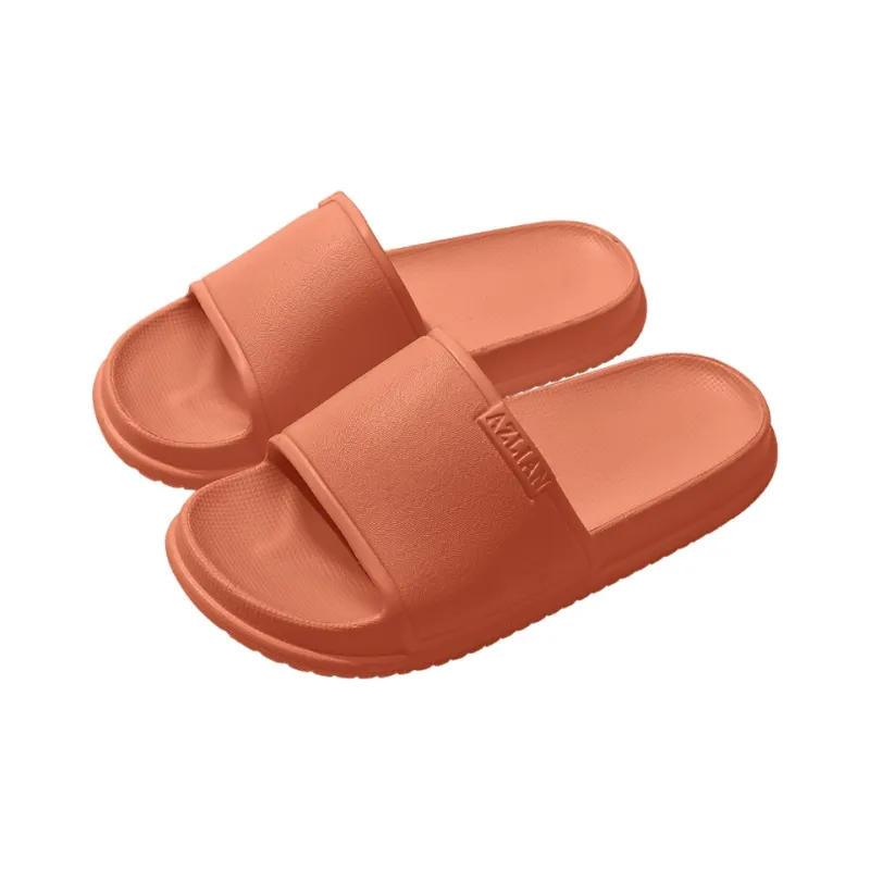 Foot Recreation Home Four Seasons All Indoor Bathroom Slip Resistant Couple Soft Sole Minimalist Style Slippers Unisex-7