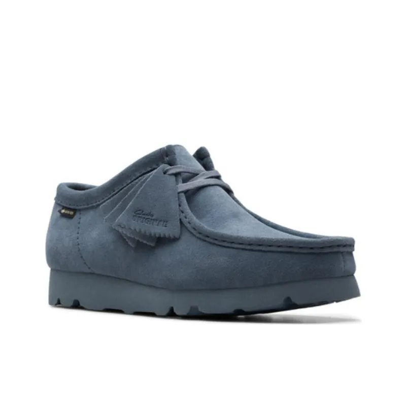 Clarks Wallabee Ankle Boots Unisex Blue Gray-2
