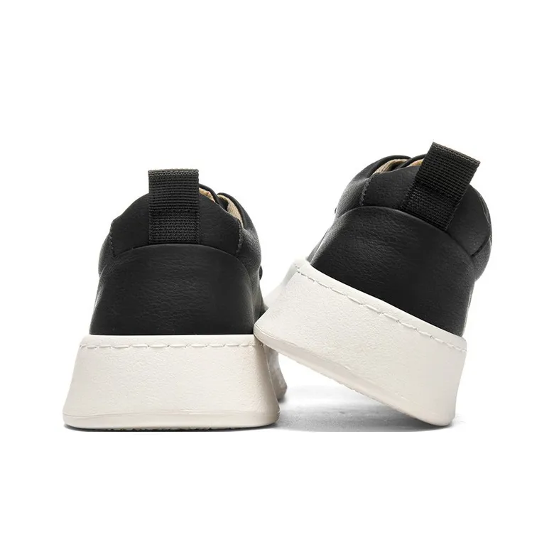 SEPTWOLVES Men's Casual Shoes Men Low Top Black/Earth Yellow-4