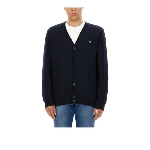 A.P.C Joseph V-Neck Long-Sleeved Cardigan