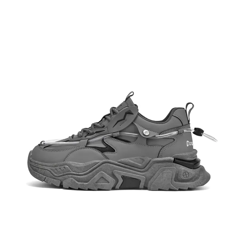 Budding Bear Slip Resistant, Abrasion Resistant, Lightweight, Height Increasing Low Top Chunky Sneakers Men's-20