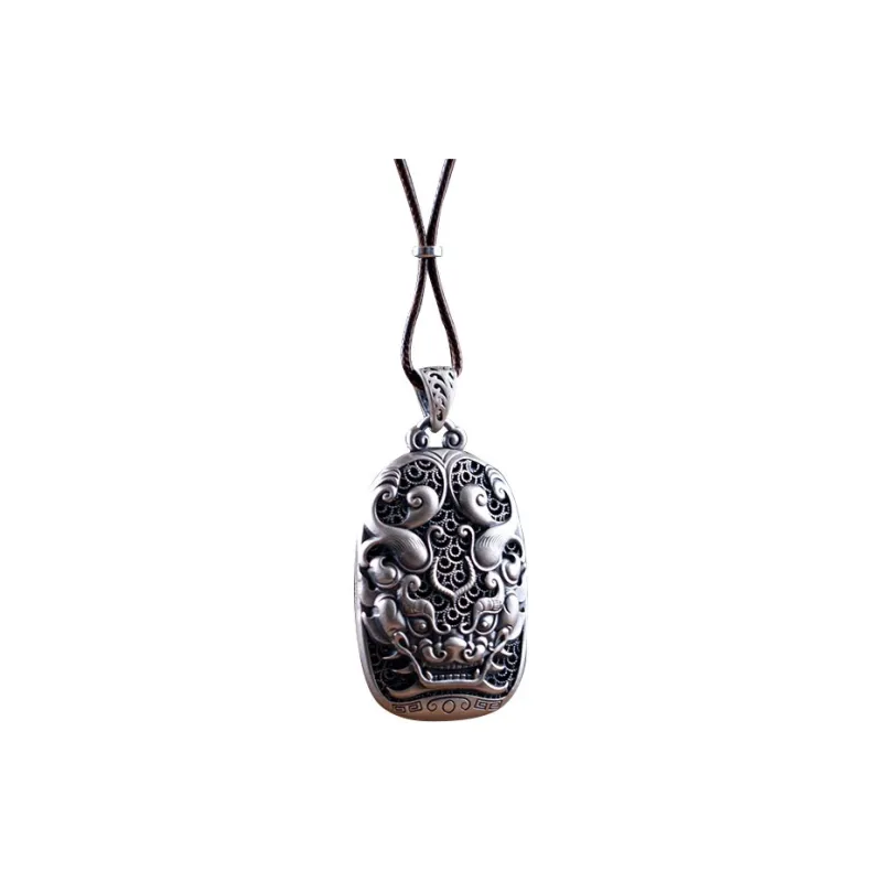 AQI 999 Fine Silver Pendants Unisex-0