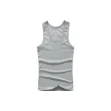 Men's 100% cotton Tank Top-Gray