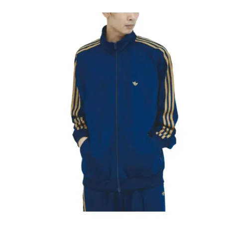 Adidas Originals BECKENBAUERTRACK SUIT AW24 Jackets Coats Men's Blue Yellow