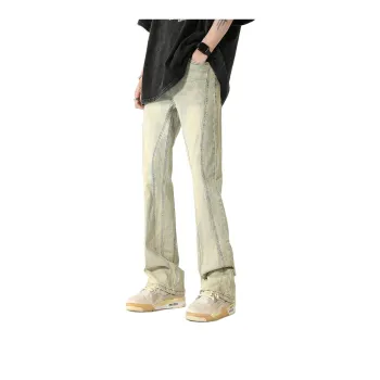 PAINT STAIN Jeans Unisex Yellow Mud