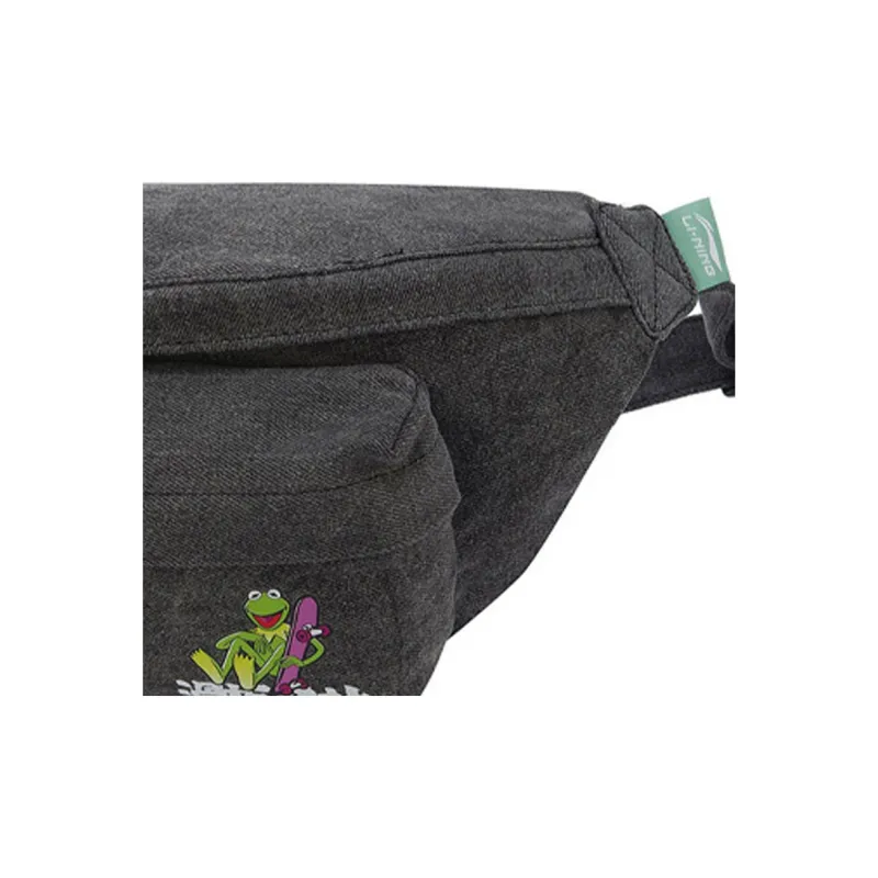 LiNing Disney Collaboration Muppet Comet Products Fabric Fanny Pack Unisex Black-2