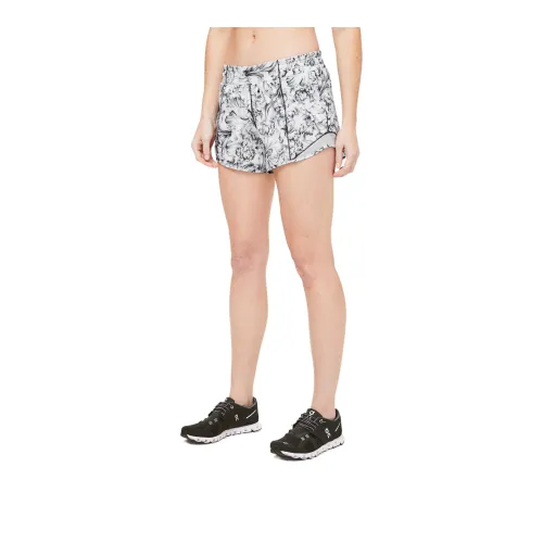 Lululemon Hotty Hot Sports Shorts Women's Black And White Print